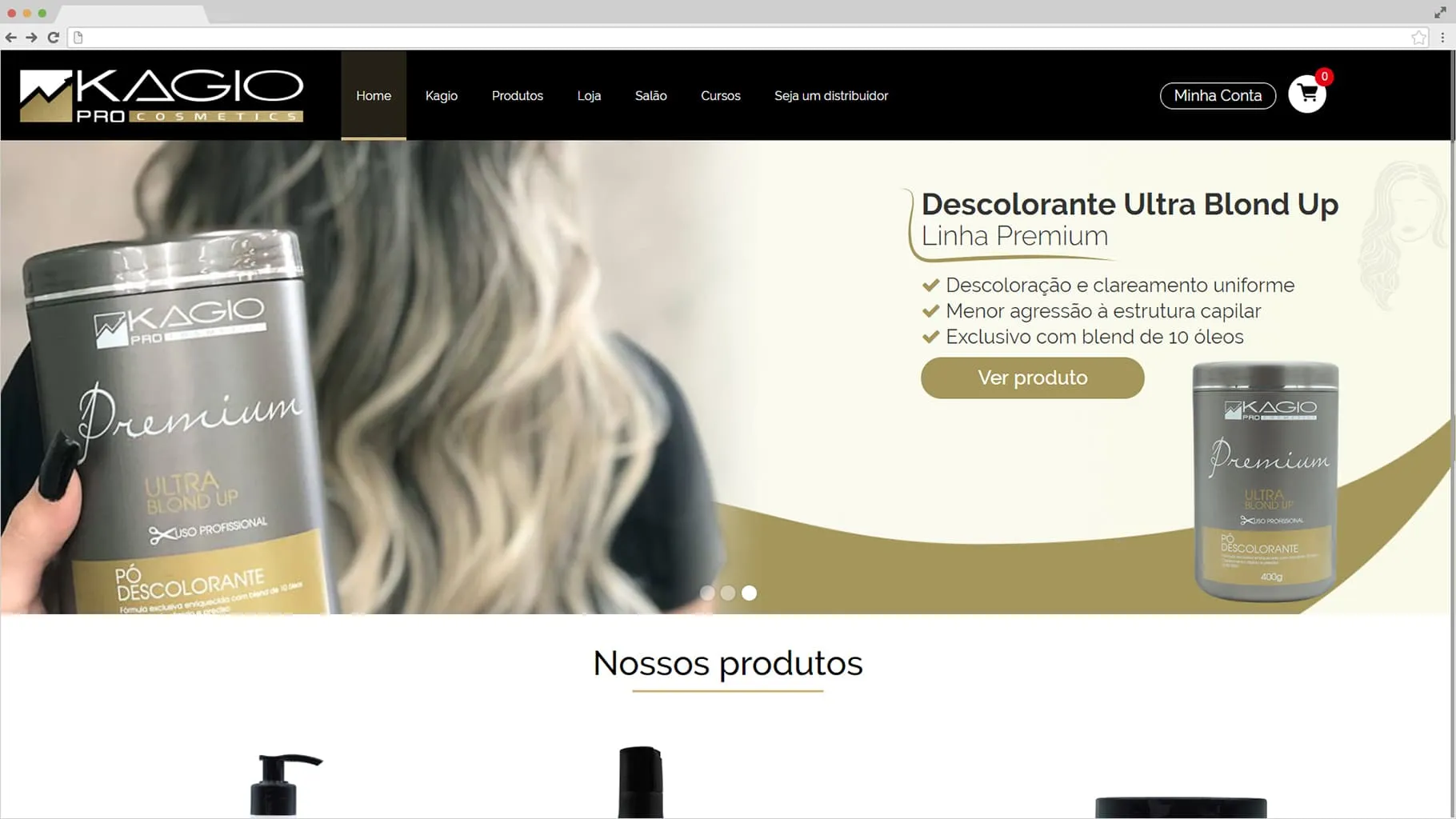 case kagio criação de sites e-commerce