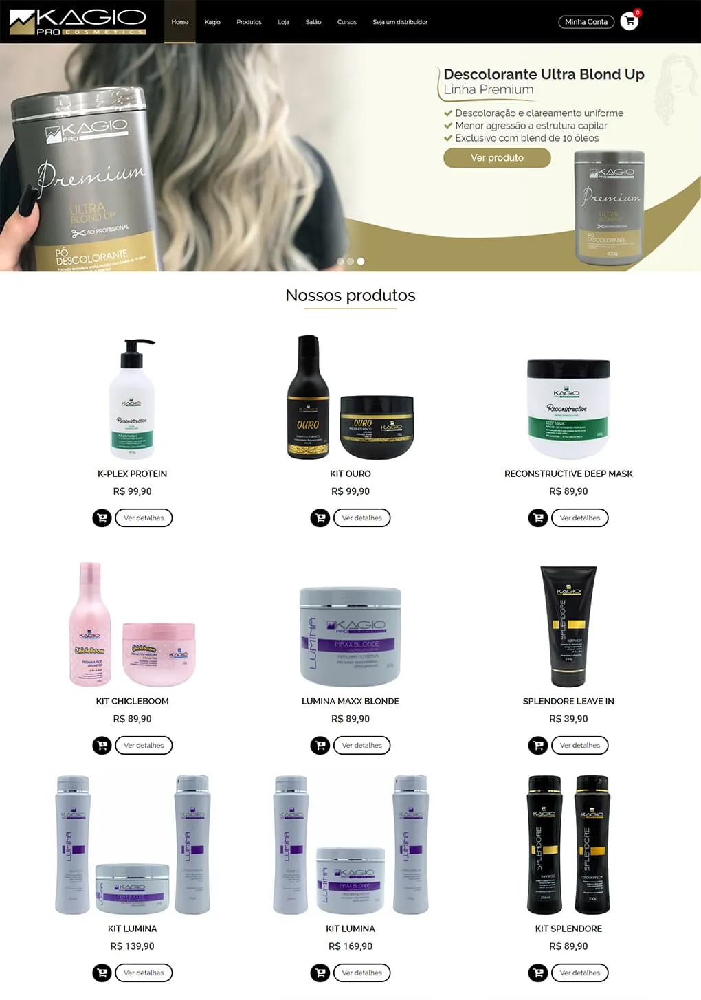 case kagio criação de sites e-commerce