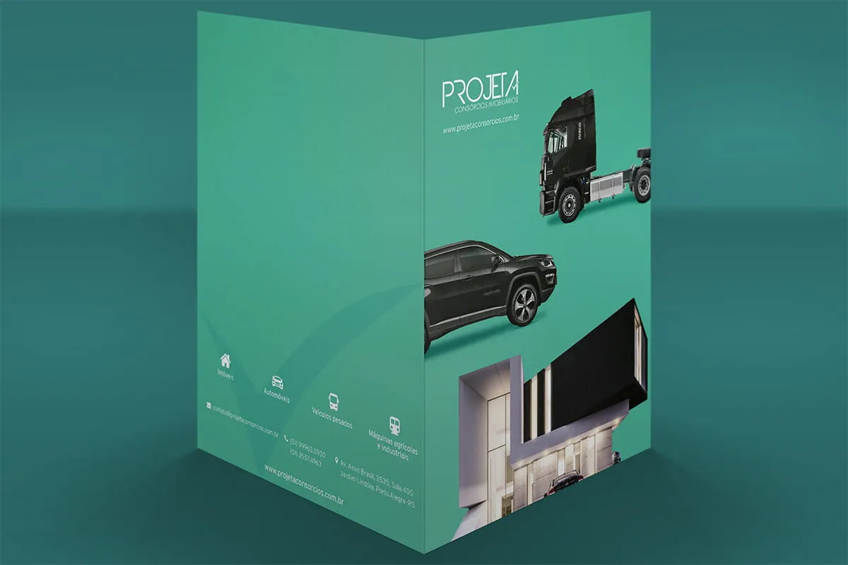 criação de materiais gráficos projeta