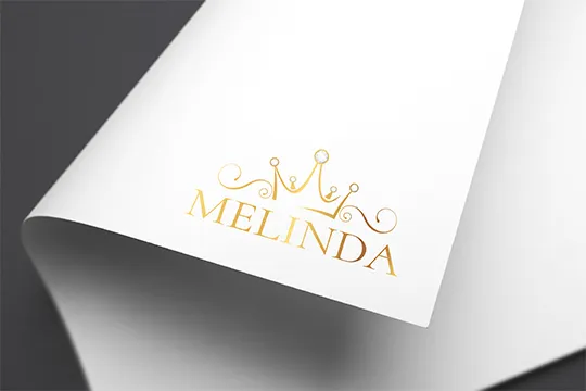 desenvolvimento de logotipo ação web melinda